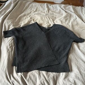 Vince Cocoon Sweater Yak Wool M Oversized Charcoal Gray